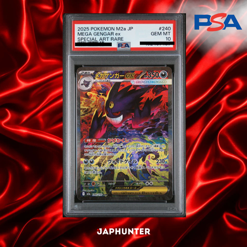 Mega Gengar ex SAR #240 – Pokémon M2a Japanese | PSA 10 Gem Mint | Graded Card