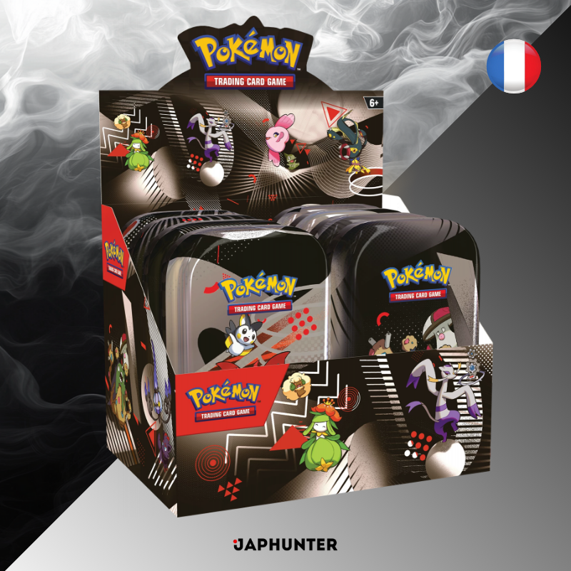 Pokémon Mini Tin Écarlate & Violet : Noir & Blanc | 1 Boîte Métallique | FR