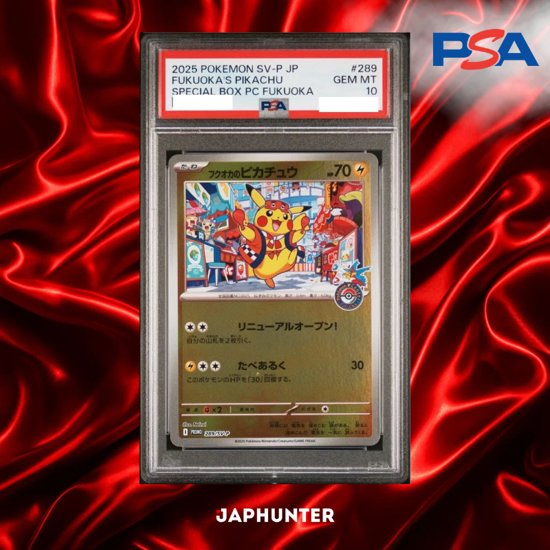 PSA 10 Fukuoka's Pikachu 289/SV-P | JapHunter Suisse