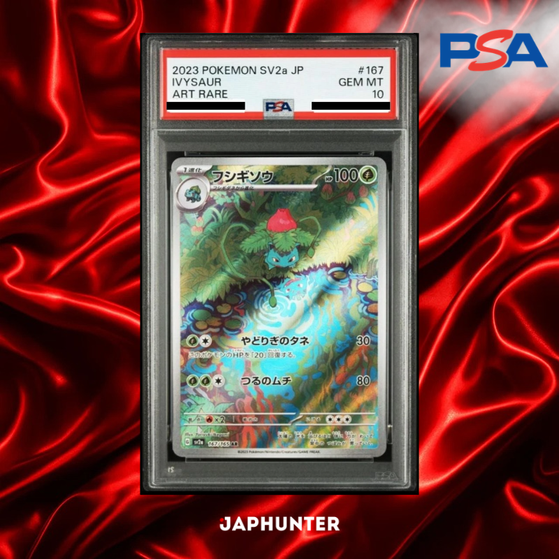 PSA 10 Ivysaur AR 167/165 Pokémon Card 151 Japanese SV2a – JapHunter
