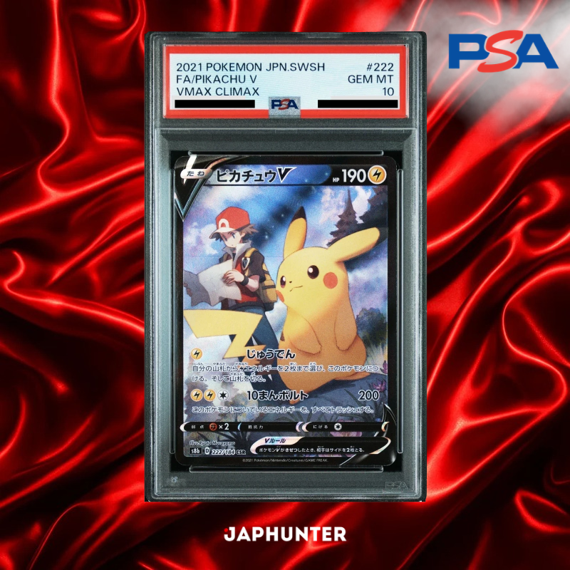 PSA 10 Pikachu V CSR 222/184 VMAX Climax Japanese S8b – JapHunter