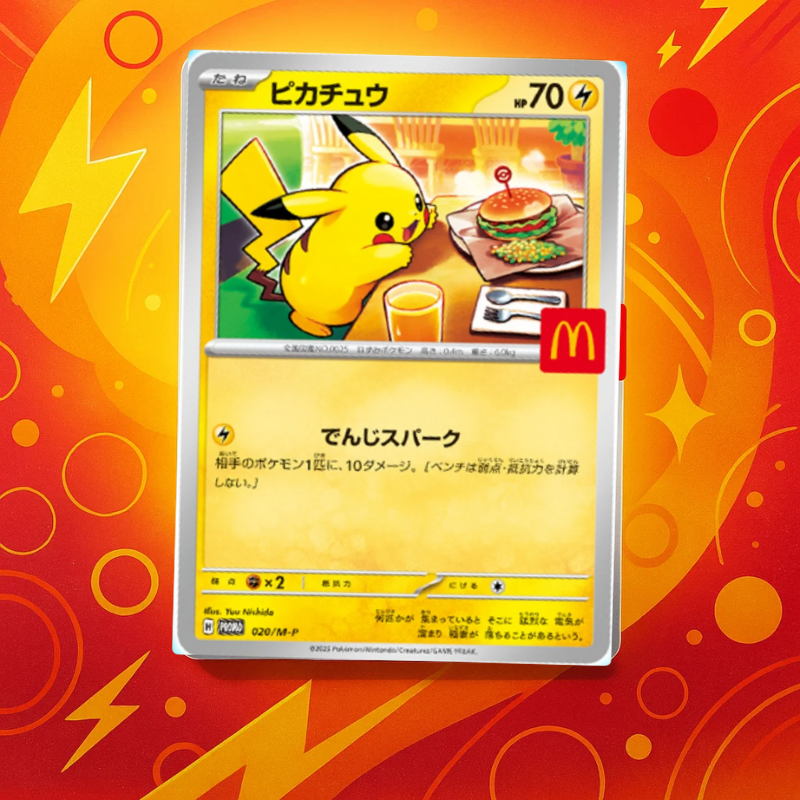 Pikachu 020/M-P – 2025 McDonald’s Promo Pokémon Card (Japanese) – Single Card