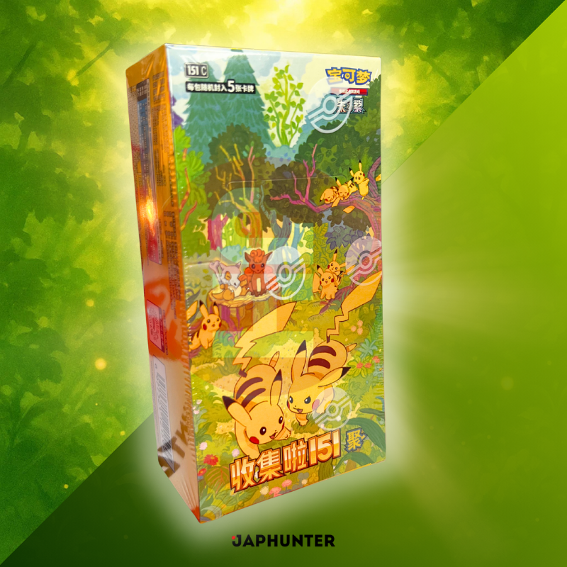 Pokémon 151C SET 4 Pikachu Gather Booster BOX – Chinese Edition