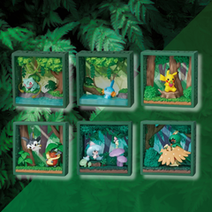 Pokémon Re-Ment Frame Collection – Deep Woods – Offizielles Produkt (1 zufällig)