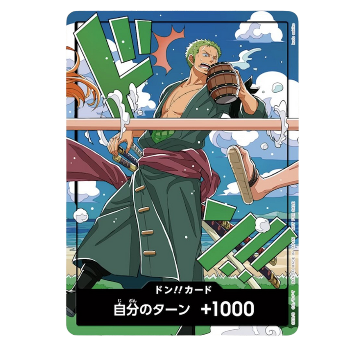 Roronoa Zoro World Unification Commemorative DON!! card