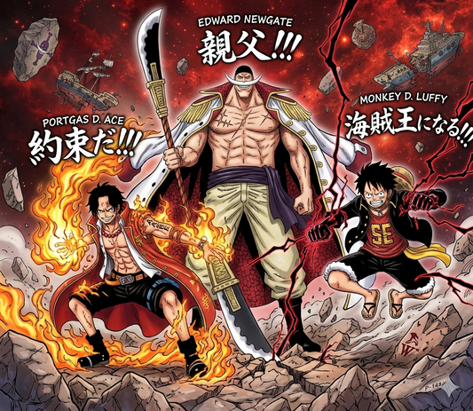 One Piece Saikyo Jump Top Strong Pack Luffy Ace Newgate | P-147 / P-148 / P-149 | Japanese Edition | Limited Promo