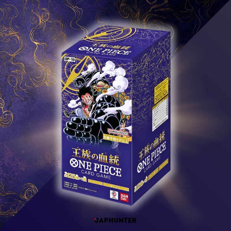 One Piece OP-10 Royal Blood Japanese Booster Box Display