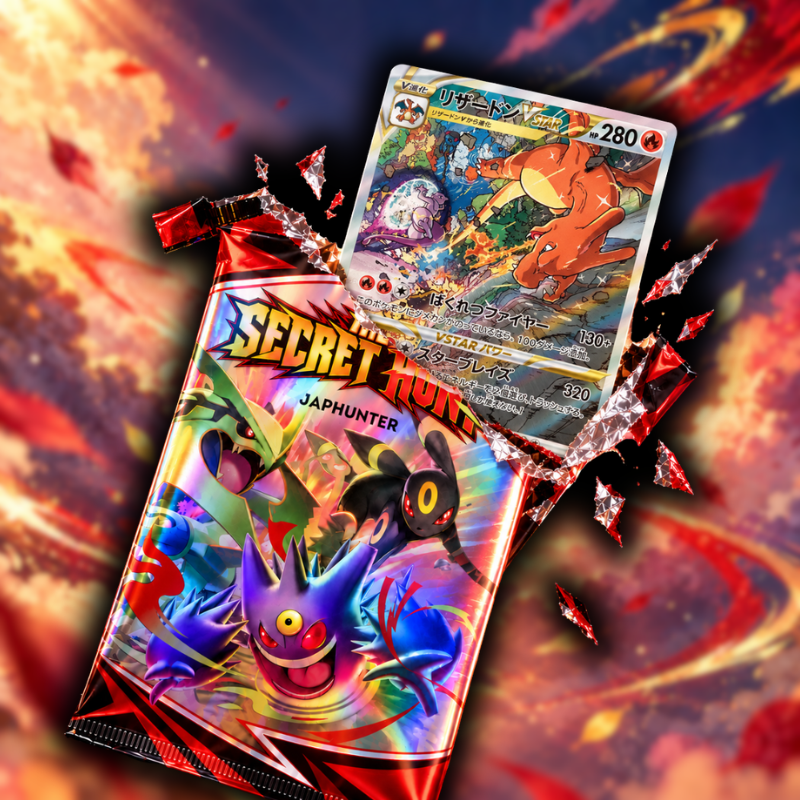 The Secret Hunt Booster | Japanese Pokémon Mystery Pack | 50% SR or SAR Chance