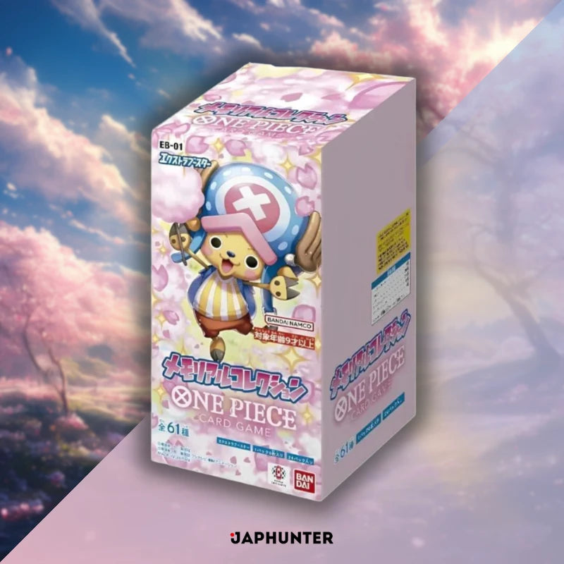 One Piece EB-01 Memorial Collection Japanese Booster Box Display