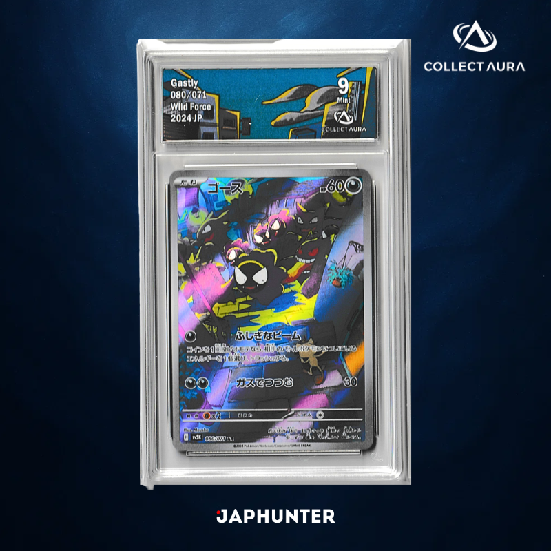 Gastly 080/071 – Wild Force (2024 JP) – CollectAura Graded 9 (Mint)