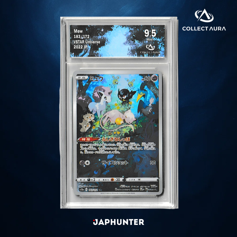 Mew 183/172 – VSTAR Universe (2022 JP) – CollectAura Graded 9.5 (Near Mint)