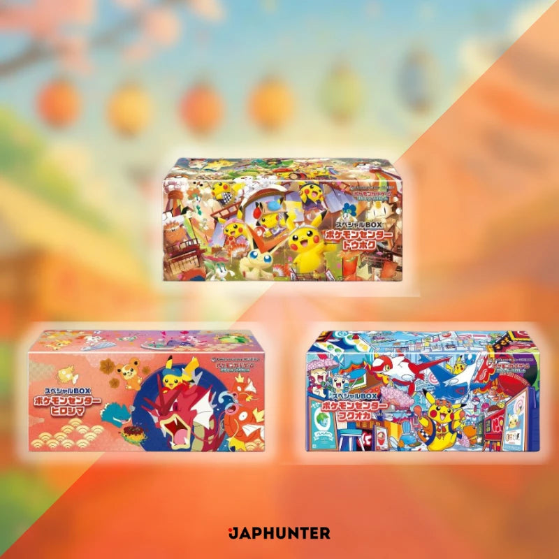 Bundle Pokémon Center Tohoku / Hiroshima / Fukuoka (Les 3 boîtes)