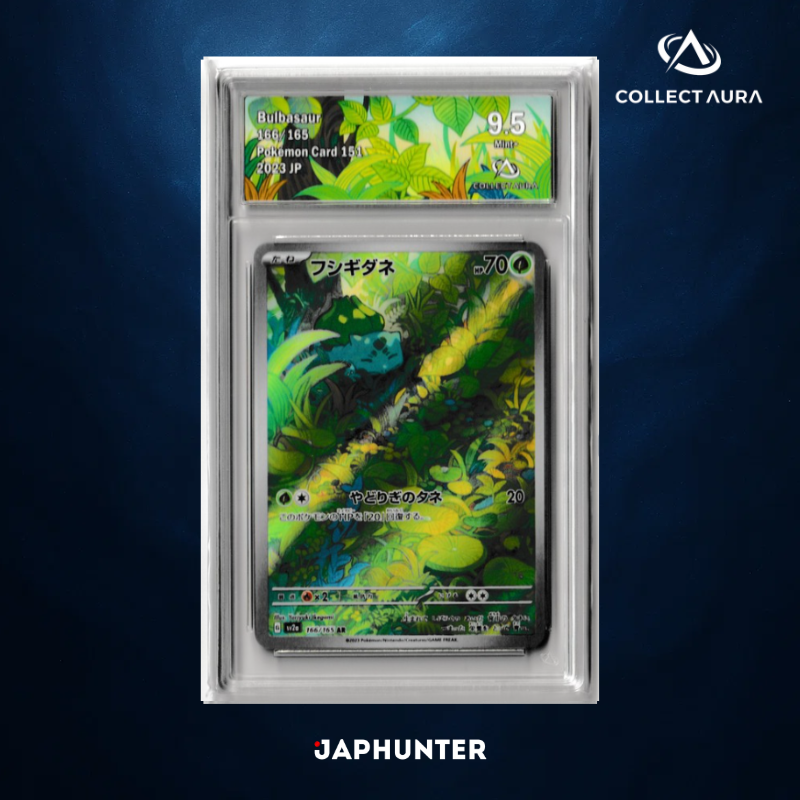 Pokémon Card 151 (JP) — Bulbasaur AR 166/165 (Collect Aura 9.5) | Collectaura