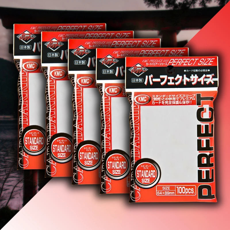 Protections KMC Premium Bundle Sleeves - Ajustement parfait, fabriquées au Japon