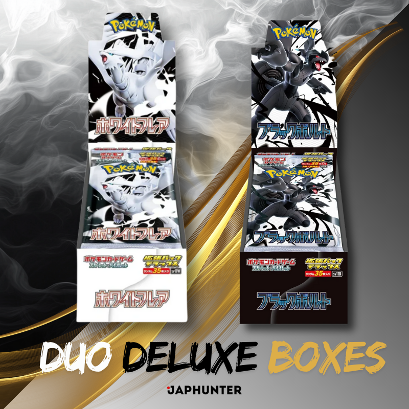 (PREORDER) DELUXE Pokémon Black Bolt & White Flare (SV11b / SV11w) – Japanese Display