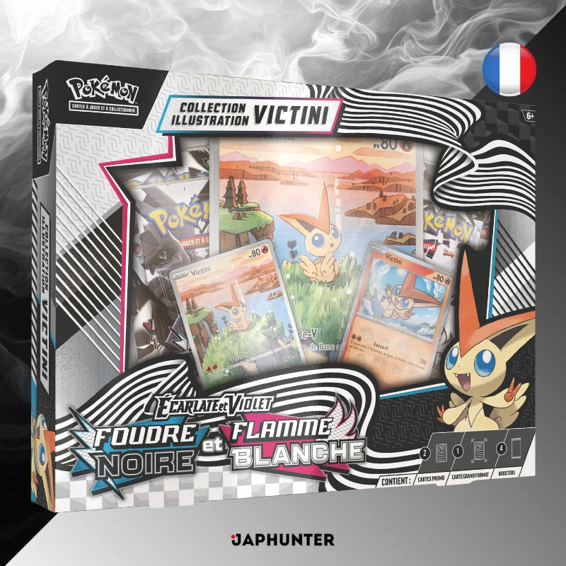 (PRÉCOMMANDE) Collection d'illustrations Pokémon Victini | EV10.5 : Black Bolt et White Flare (FR)