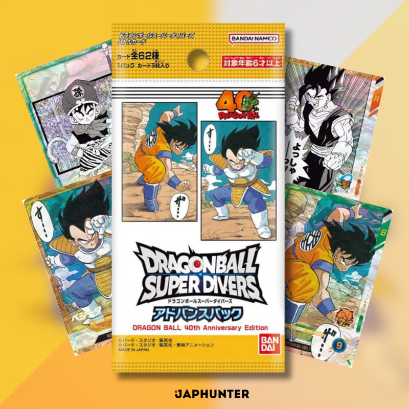 Dragon Ball SUPER DIVERS Pack Avancé (Édition 40e Anniversaire) Boîte de Boosters (JP)