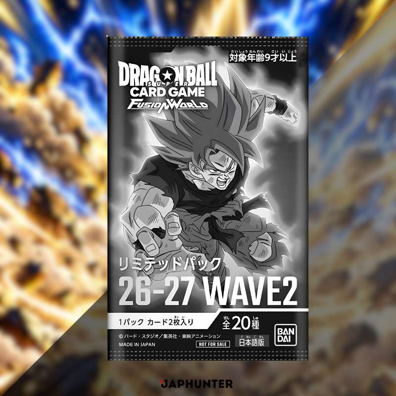 Dragon Ball Fusion World – Limited Pack 26-27 WAVE 2 | 20 Cards to Collect | Japanese Edition