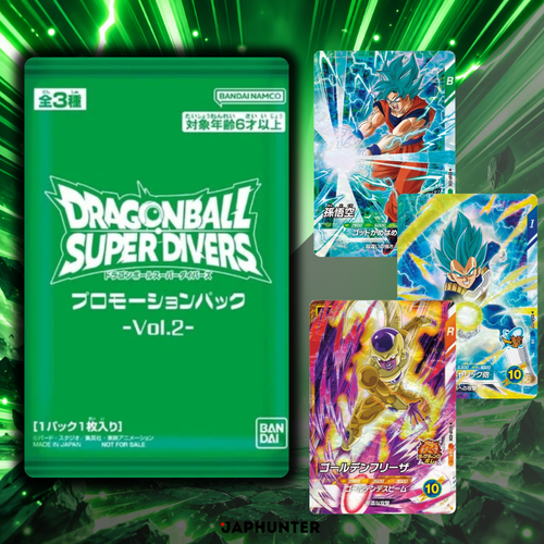 Dragon Ball Super Divers – Promotion Pack Vol.2 | 1 Random Card | Japanese Edition