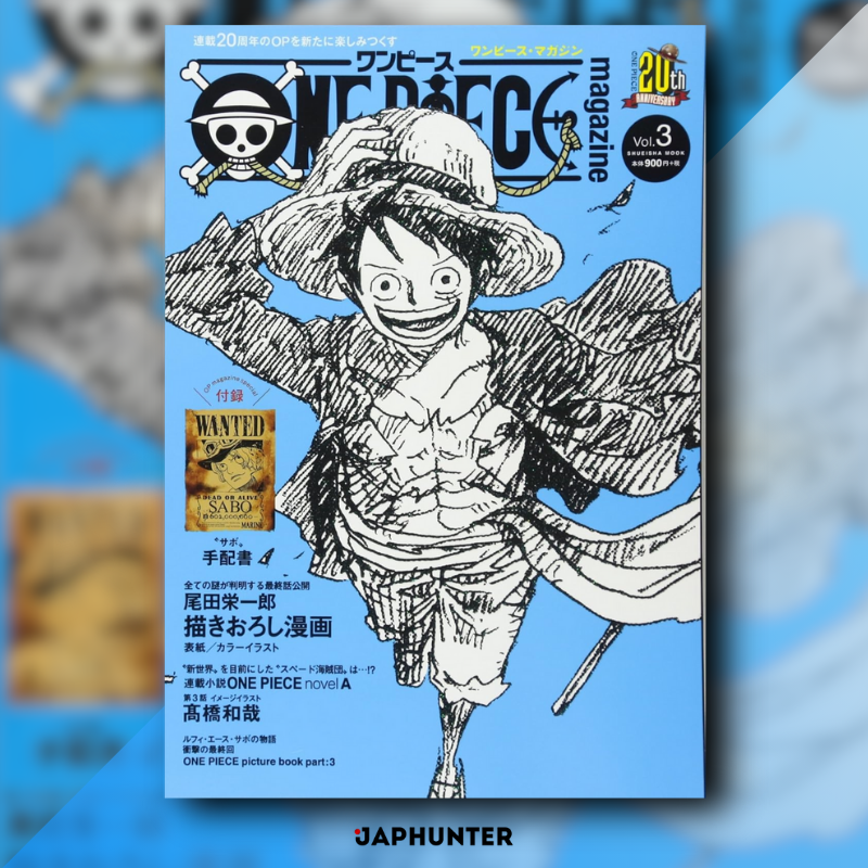 One Piece Magazine Vol. 3 – Limited Edition with Sabo Wanted Poster (Japanese) | 20th Anniversary Collector’s Issue