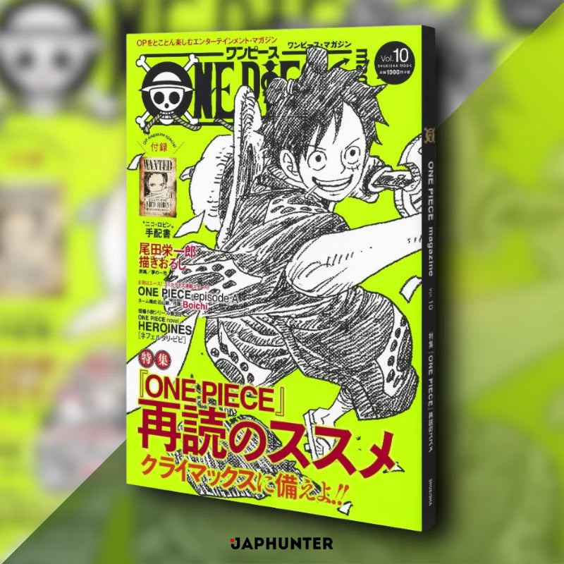 One Piece Magazine Vol. 10 (JP) – Manga collector japonais avec poster exclusif « Recherché » de Nico Robin