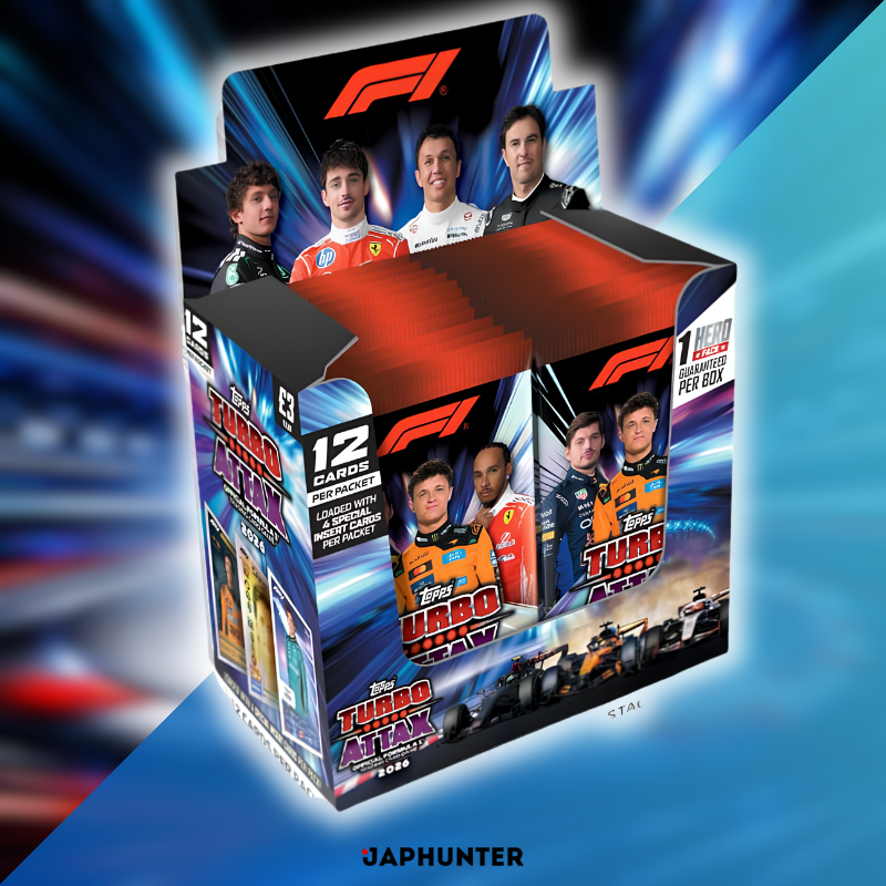 Topps F1 Turbo Attax 2026 – Offizielles Booster Display | 24 Päckchen mit je 12 Karten | Englische Ausgabe