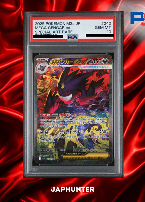 Mega Gengar ex SAR #240 – Pokémon M2a Japanese | PSA 10 Gem Mint | Graded Card