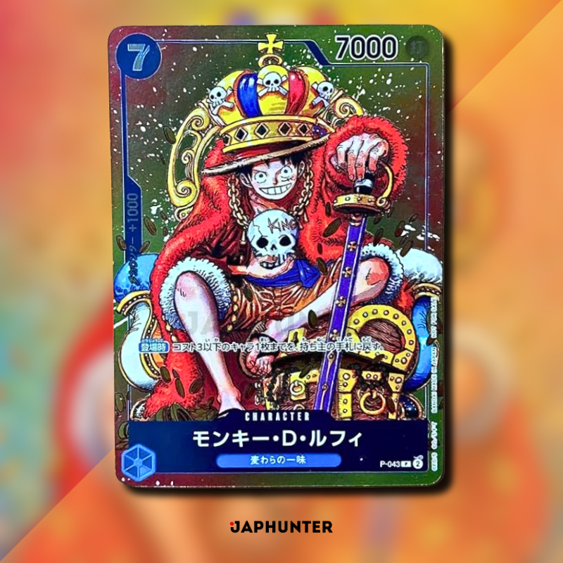 Monkey D. Luffy “King” Promo Card (P-043) – One Piece Card Game (JP)