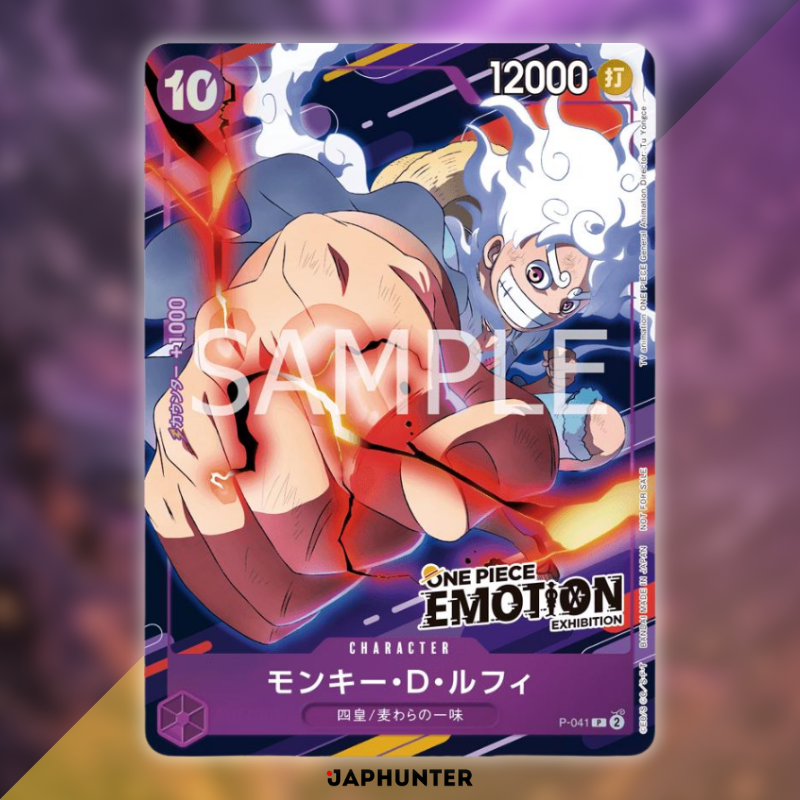 One Piece Monkey D. Luffy Promo P-041 “ONE PIECE EMOTION EXHIBITION” | Japanese Edition | Factory Sealed
