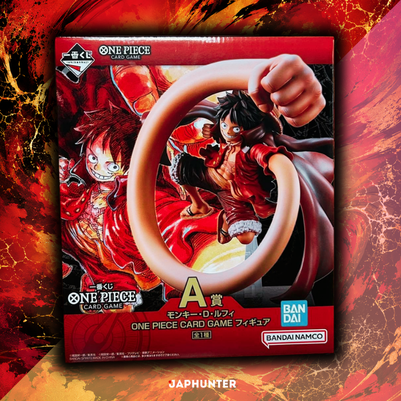 One Piece Ichiban Kuji Monkey D. Luffy Figure + Sealed Promo Card