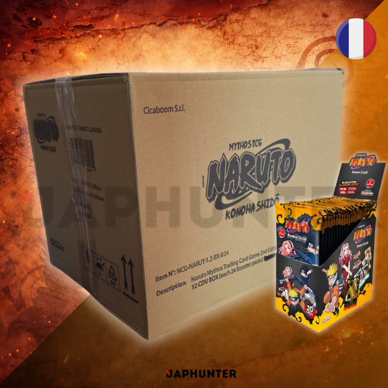 Naruto Mythos TCG – Erstes Set: Konoha Shidō 2nd Edition Booster Box Display | 24 Packs