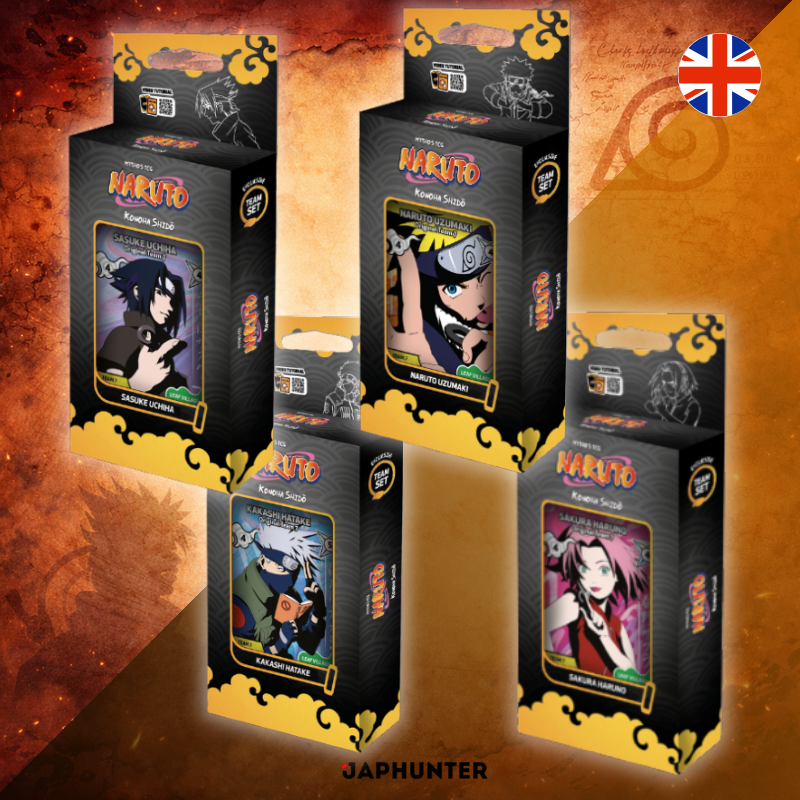 Naruto Mythos TCG – Pack d'équipe Konoha Shidō 2e édition | 1 Pack d'équipe aléatoire | Édition anglaise