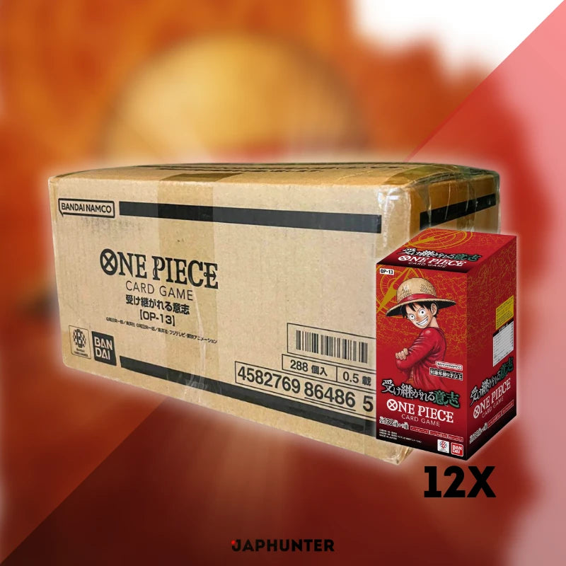 op 13 booster box case One Piece OP-13 Carrying on His Will Japanese Booster Box Display – JapHunter