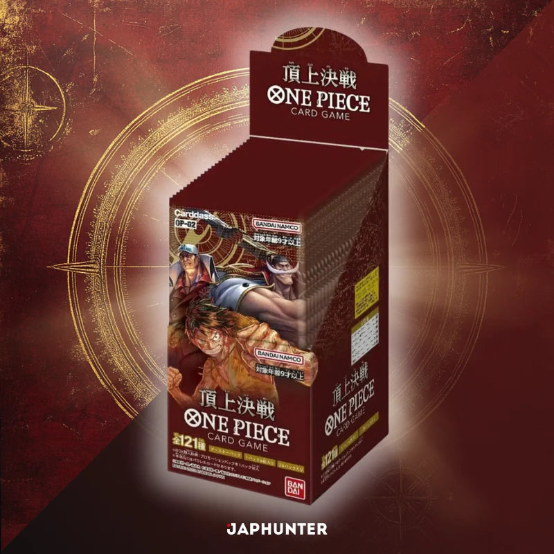 One Piece OP-02 Paramount War Japanese Booster Box Display