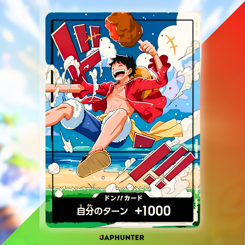 One Piece World Unification Commemorative DON!! Card | Luffy & Zoro Set | 2 Cards | Japanese Edition