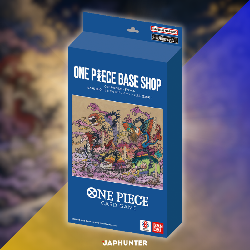 One Piece BASE SHOP Limited Playmat Vol.2 Five Elders + Empty Throne Card | Japanese Edition