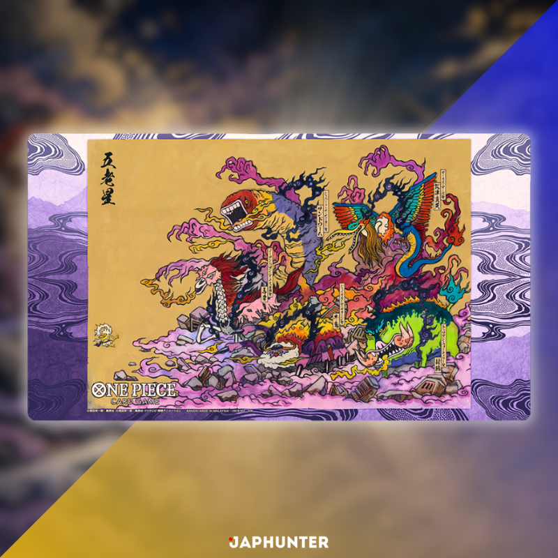 One Piece BASE SHOP Limited Playmat Vol.2 Five Elders + Empty Throne Card | Japanese Edition