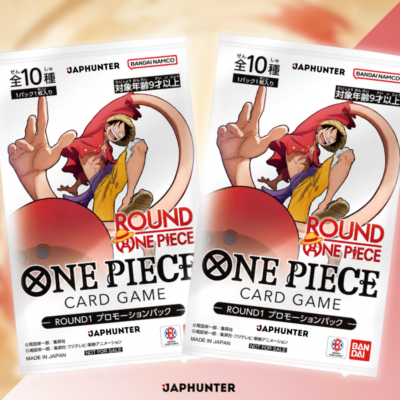 One Piece Card Game × ROUND1 Pack Promotionnel | 1 Carte Aléatoire | Édition Japonaise