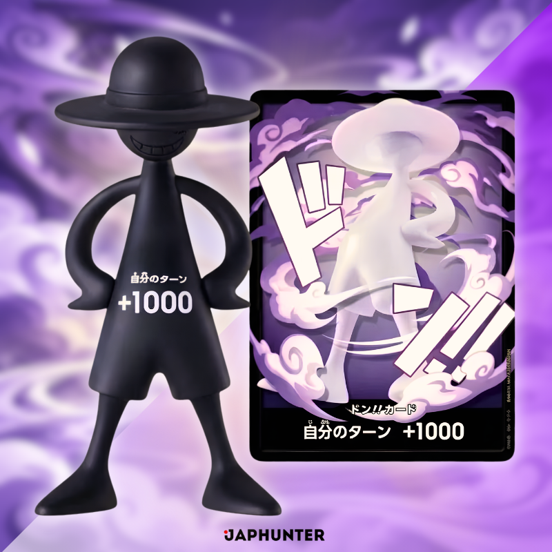One Piece Luffy’s DON!! Card Figure Set | Holographic DON!! Card | Japanese Edition