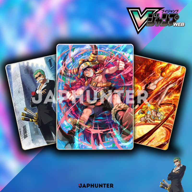 One Piece V Jump Octobre 2026 Set de Cartes Spéciales Luffy, Zoro et Sanji | Édition Japonaise