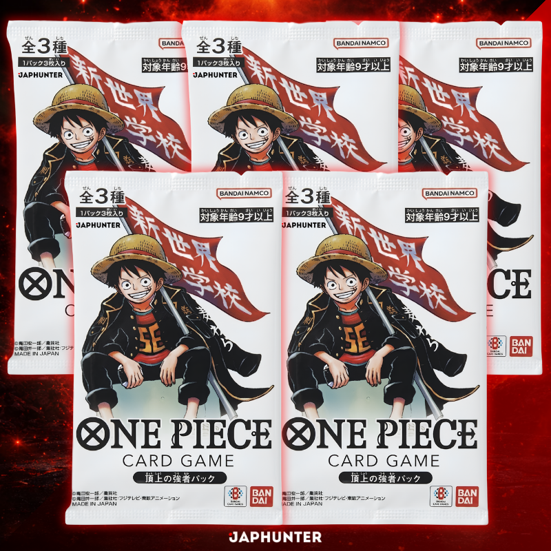 One Piece Saikyo Jump Top Strong Pack Luffy Ace Newgate | P-147 / P-148 / P-149 | Japanische Ausgabe | Limitierte Promo