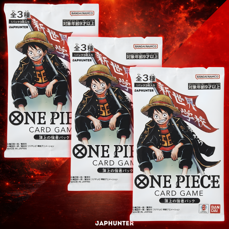One Piece Saikyo Jump Top Strong Pack Luffy Ace Newgate | P-147 / P-148 / P-149 | Japanische Ausgabe | Limitierte Promo
