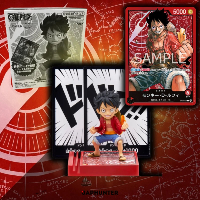 One Piece × LECARRO – Monkey D. Luffy Figure Set with Promo Card (Japanese Exclusive)