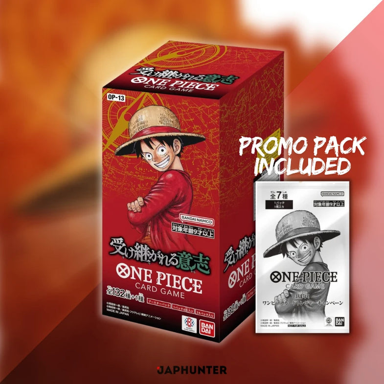 one piece op 13 booster box One Piece OP-13 Carrying on His Will Japanese Booster Box Display –  JapHunter