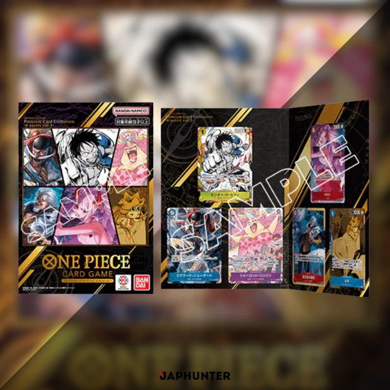 One Piece Collection de cartes premium, assortiment de 6 cartes, volume 1 (exclusivité japonaise)