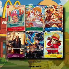 One Piece TCG McDonald’s 2025 Booster – Japanese Limited Edition | 6 Exclusive Cards