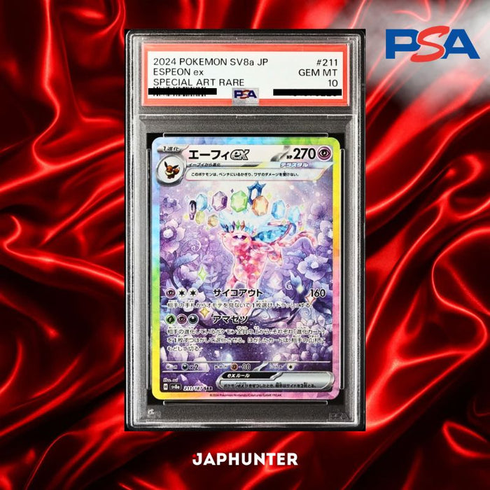 PSA 10 Espeon ex SAR #211/187 – Terastal Festival ex Japanese SV8a