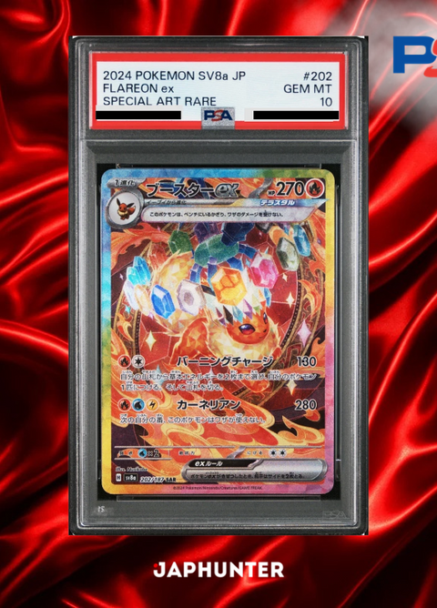PSA 10 Flareon ex SAR #202/187 – Terastal Fest ex Japanese SV8a