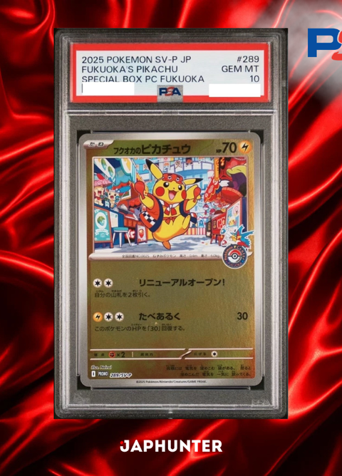 PSA 10 Fukuoka's Pikachu #289/SV-P – Pokémon Center Fukuoka Japanese Promo