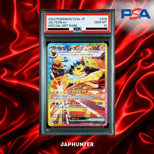 PSA 10 Jolteon ex SAR #209/187 – Terastal Festival ex Japanese SV8a
